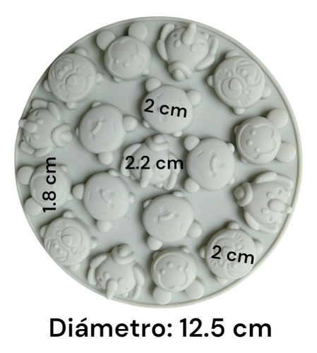 Pack 3 Moldes Silicón Mickey Y Amigos| Repostería, Velas Varios
