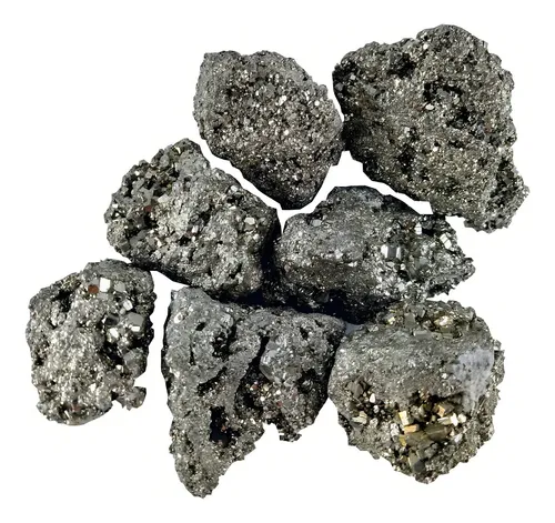 Pirita cruda, piedra semipreciosa mágica, 250 g