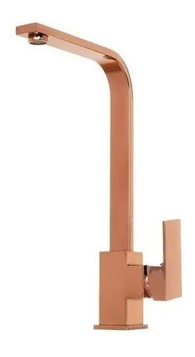 Torneira Cozinha Monocomando Bancada Rose Gold