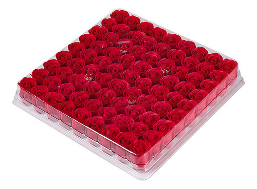 81 Piezas De Jabón De Flor Rosa, Simulación De Flor Rosa