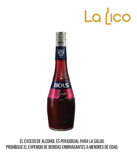 Licor Bols Crema De Cassis 750ml - mL a $101