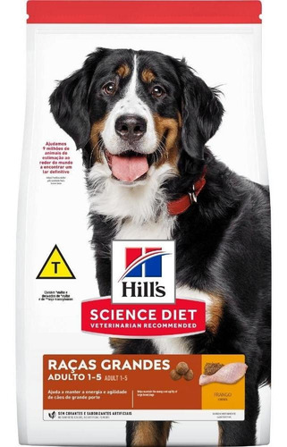 Ração Hills Science Diet Cães Adultos Raças Grandes 12kg