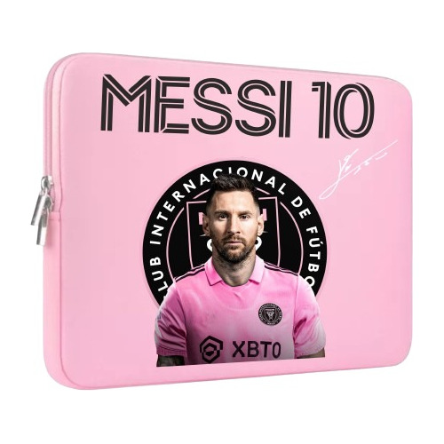 Sobre Estuche Rosa Para Notebook De Messi En Inter De Miami