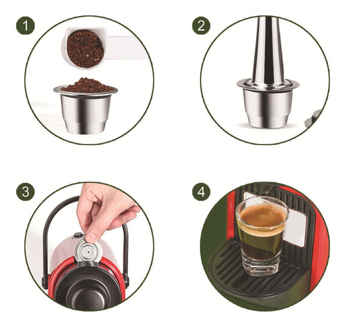 Cápsulas Recargables De Espresso Cápsulas De 1 Cápsula