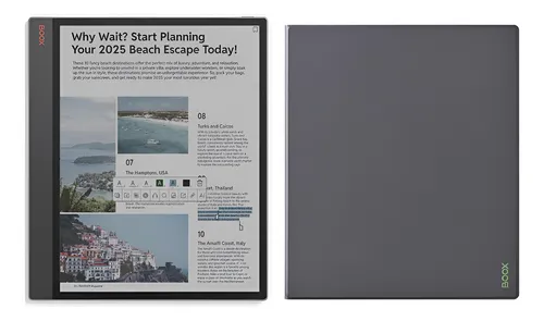 Boox Tab X C: E-reader Colorido De 13,3 Com And + Case Cover Preto