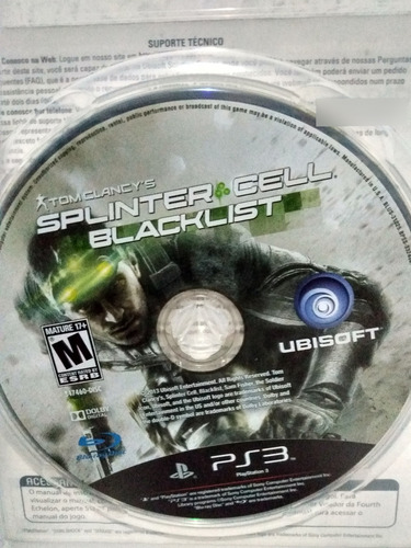 Jogo Splinter Cell Blacklist Ps3 Midia Física R$69,90 (Usado)