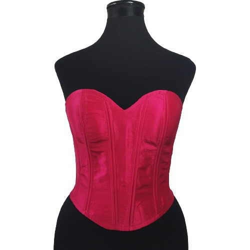 Corsé Overbust Talla 42 Fucsia Y Bordó