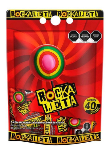Paleta Sonric's Rockaleta Original Con 40 Piezas