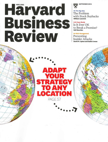 Harvard Business Review 09/14. Revista De Negocios En Inglés