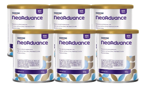  Neoadvance fórmula infantil em pó 400g kit 12 latas sabor neutro