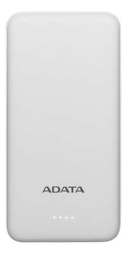 Adata T10000, Cargador Power Bank 10000mah Ultra Slim, Blanc Color Blanco