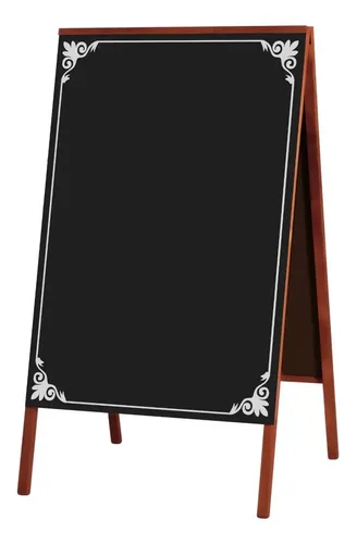 Quadro Placa Tabuleiro Negro De Calçada Decora 70x50 2 Faces ...