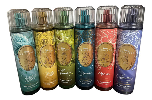 Bathandbody 6 Fragancias Coleccion Completa Princesas Disney