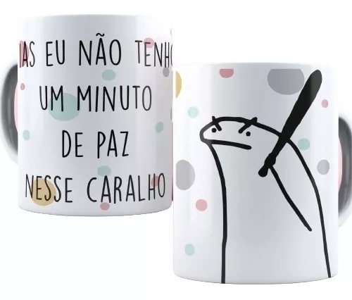 Caneca Divertida Meme Flork Bento - Amor Bumbum Grandão