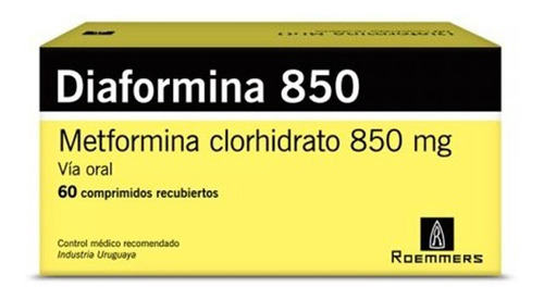Diaformina® 850mg X 60 Comprimidos Recubiertos
