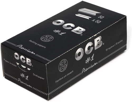 Imagen 1 de 1 de Rolling Paper Premium  Ocb Caja De 50 Tamano 1