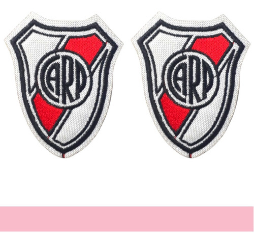 Aplique De River Plate Parche Bordado Termoadhesivo Futbol