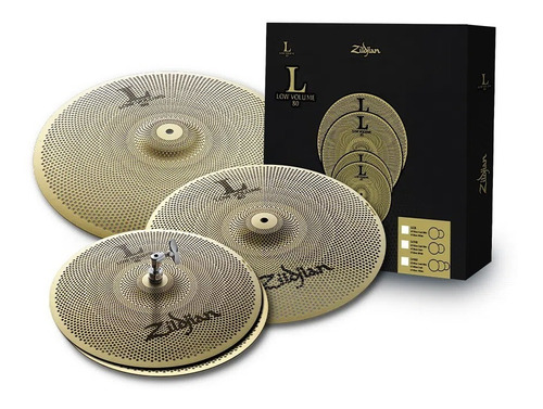 Kit De Pratos Zildjian Low Volume L80 14 16 18 Lv468