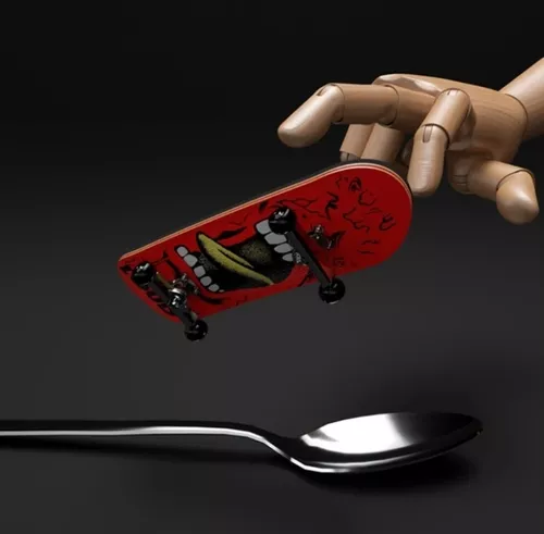 Skate De Dedo Profissional Fingerboard Com Rolamento E Arte