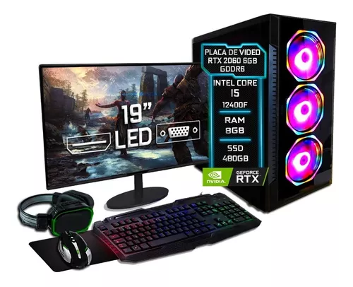 MELHOR PC GAMER até R$ 1800 Reais com peças do MERCADO LIVRE 