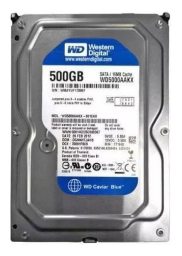   Disco Duro Wd5000aakx 500gb Western Digital Para Backup