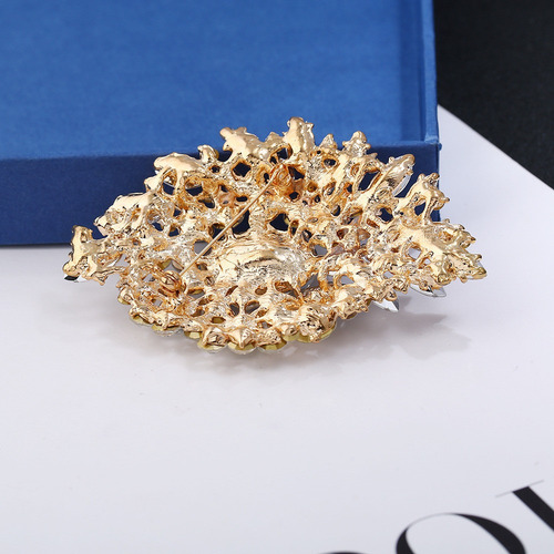 Broche De Perlas De Diamantes De Imitación Para Mujer, Sombr