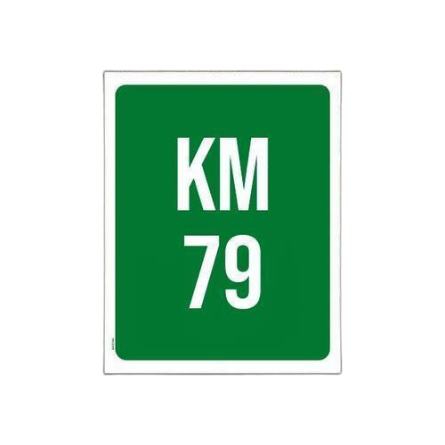 Kit 5 Placasinalização - Verde Km 79