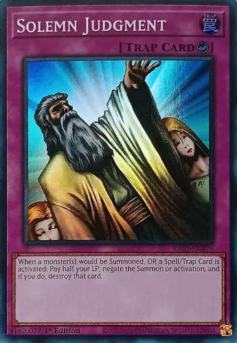 comprar Yugioh! Solemn Judgment Ra02-en075 1st Edition Super Rare