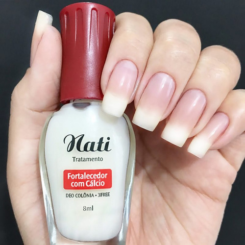 Imagem 2 de 2 de Esmalte Nati Tratamento - Fortalecedor C/ Cálcio - Kit Com 6