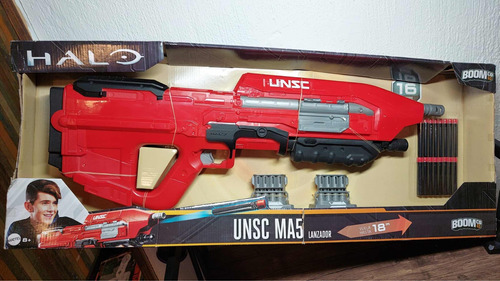 Boomco Halo Unsc Ma5 Blaster Rifle Pistola Original