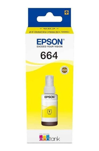  Botella De Tinta Epson T664420, Amarillo, Contenido 70ml