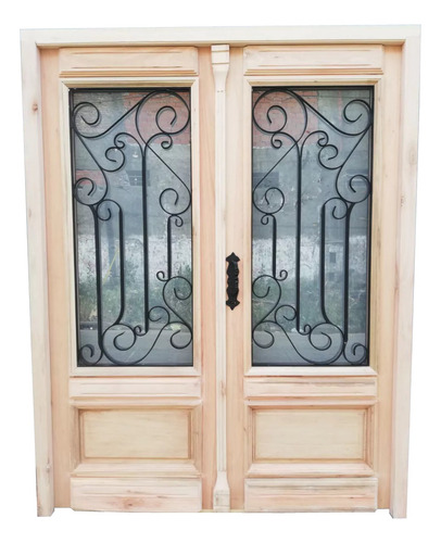 Puerta Doble Colonial Mod. Palermo Estilo Antiguo