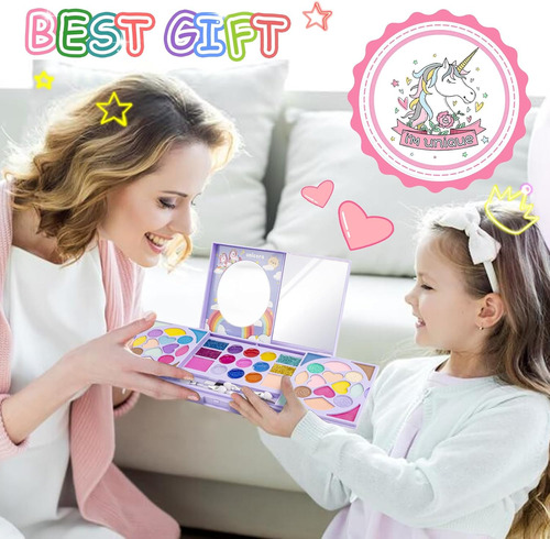 Kidcheer Kit De Maquillaje Infantil Para Niñas, Cosmético La