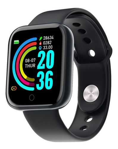 Smart Watch Reloj Inteligente Bluetooth Notificaciones Salud Color de la caja Negro