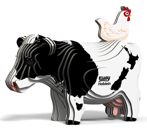 Rompecabezas 3d De La Vaca Eugy Holstein, Rompecabezas De Ap