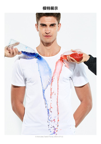 Playera De Malla Transpirable Para Hombre De Secado Rápido
