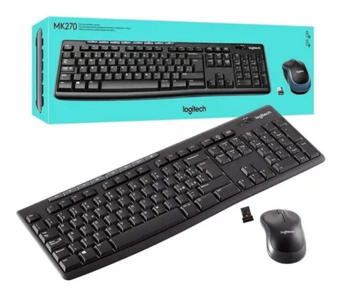 Combo Teclado Y Mouse Inal. Logitech Mk270 Usb 2.4ghz X Full