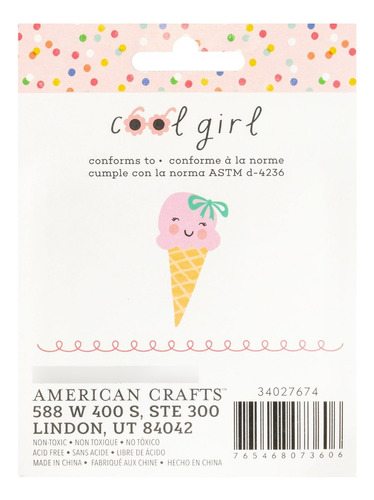 Ac Ink Pad Cool Girl | Set Torres Tintas Sellos Scrap 4pz