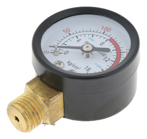Imagen 1 de 4 de Indicador De Presión Agua Manómetro Medidor Latón Casa De