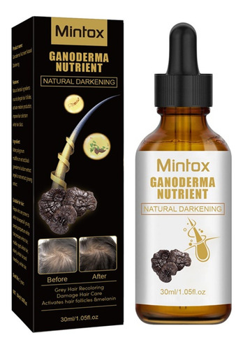 Sérum Capilar, Nutriente De Ganoderma, Oscurecedor Natural,