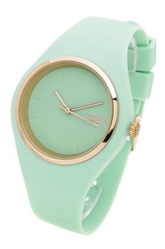 Reloj Pulsera Knock Out Mujer Silicona Verde Agua 8469-377 Color de la malla 377 Color del bisel 377 Color del fondo 377