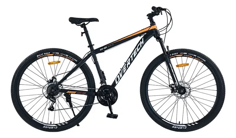 Bicicleta Mtb Overtech R29 Q5 21v Freno A Disco Shimano 12x Color Negro/Naranja/Blanco Tamaño del cuadro L