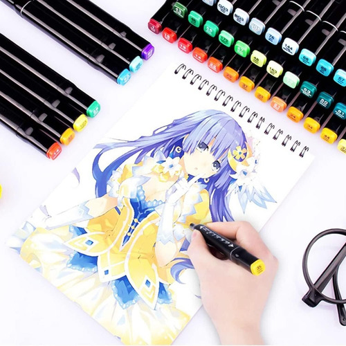 Set De 48 Rotuladores De Doble Punta Para Dibujar