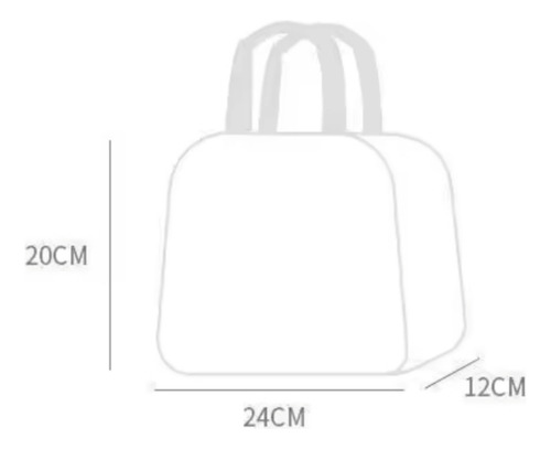 Bolso Lunchera Infantil Térmica Vianda Escolar Bebes Niños Verde Bolso Lunchera Caritas