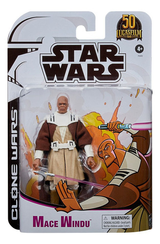 Figura Mace Windu Star Wars Clone Wars The Black Series