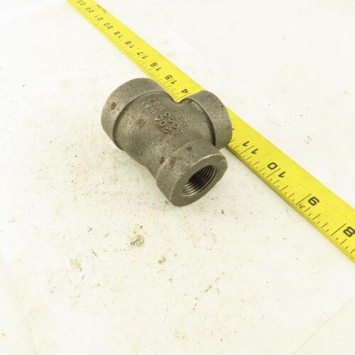 1 X3/4 X3/4 Npt 300 Wsp 2000 Wog Malleable Iron Tee Bla Ccb