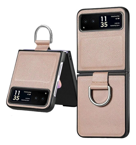 Litchi Pattern Phone Case Para Motorola Razr40 Ultra