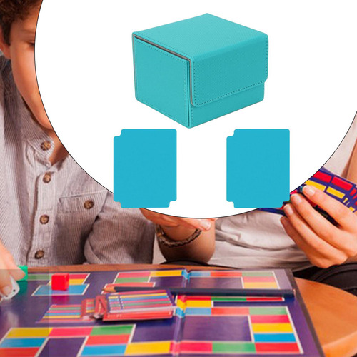 . Caja De Baraja De Cartas, Caja De Que Rejilla Azul Claro