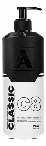 Shampoo Para Barba Hidratante Classic C8 200ml Alfa Look's