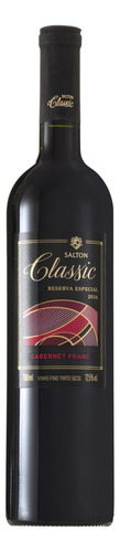 Vinho Brasileiro Tinto Seco Reserva Especial Salton Classic Cabernet Franc Serra Gaúcha Garrafa 750ml